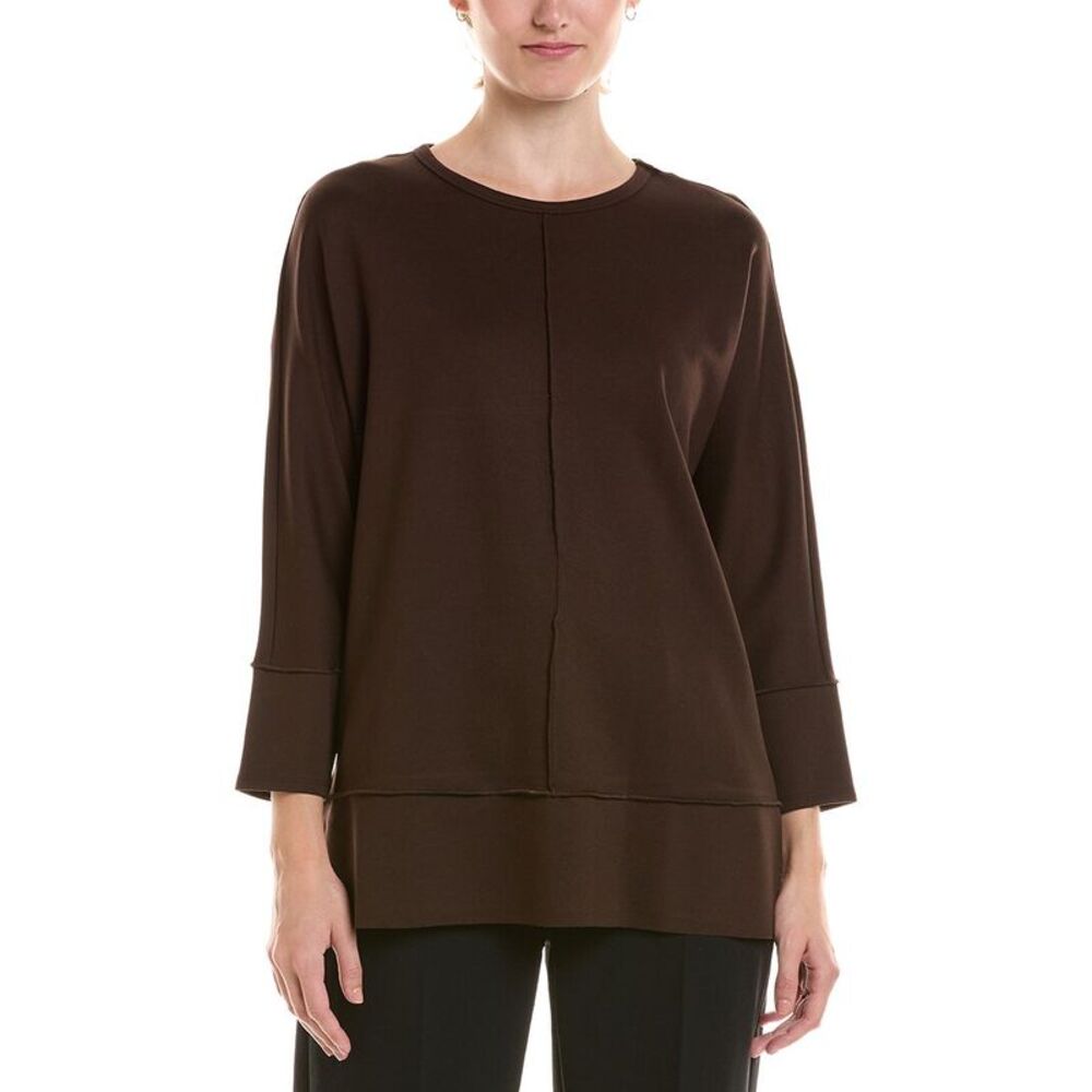 Jones New York Womens  Dolman Sleeve Tunic, Brown